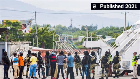 Haiti Protests Mass U.S. Deportation of Migrants to Country in Crisis - The New York Times