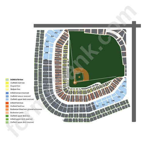 Wrigley Field Seating Chart Upper Box Infield | Elcho Table