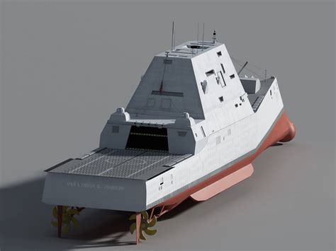 USS Lyndon B. Johnson DDG-1002 3D Model by Mermodels