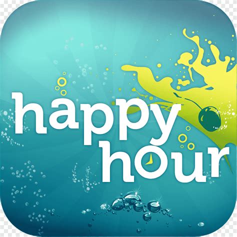 Logo Graphic design Brand Teal, happy hour, text, computer png | PNGEgg