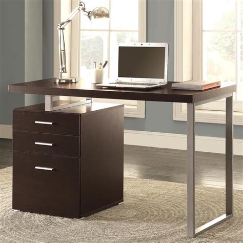 Modern Design Home Office Cappuccino Writing/ Computer Desk with ...