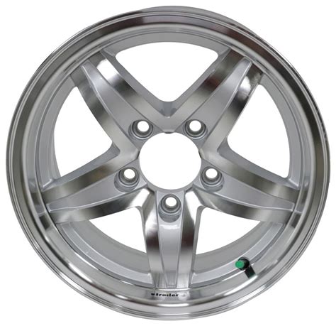 Aluminum Lynx Trailer Wheel - 14" x 5-1/2" Rim - 5 on 4-1/2 Silver ...