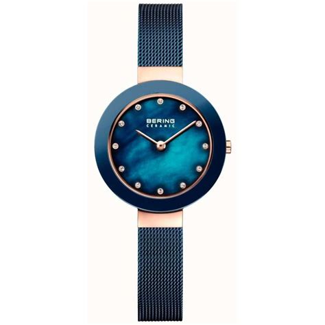 Bering Ladies High-Tech Ceramic Blue Watch - Watches from Faith Jewellers UK