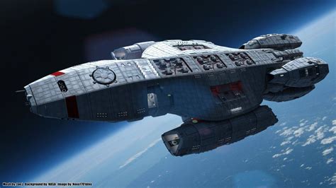 Skinfaxi Orbit by Nova1701dms on DeviantArt | Battlestar galactica ship, Battlestar galactica ...