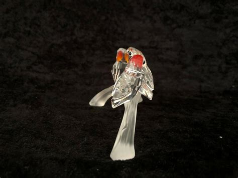 SWAROVSKI CRYSTAL FIGURINE BIRDS ON PERCH (B4) | #2014617118