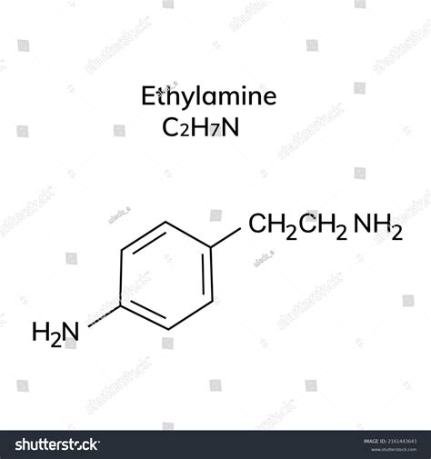 Chemical Structural Formula Ethylamine Stock Vector (Royalty Free) 2161443643 | Shutterstock