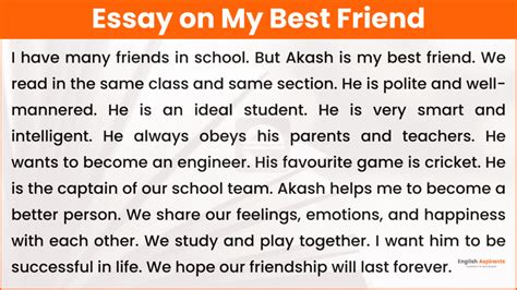 My Best Friend Essay in English | 100, 150, 200, 300, 500 Words