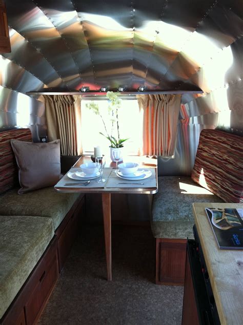 A new Dinette/bed inside a 1965 Airstream Caravel. Done at www ...