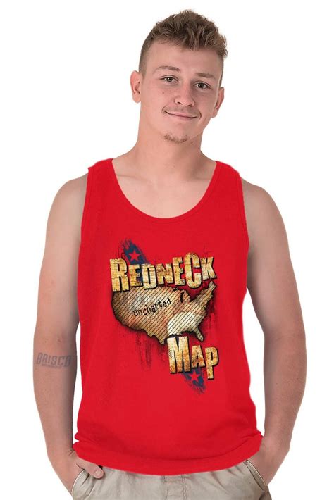 Funny Redneck Southern Country USA Map Joke Mens Tank Tops Sleeveless Shirt Tee | eBay