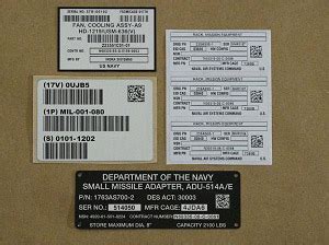 UID Labels and Plates | Labels and Tags | Yeuell Name Plate & Label