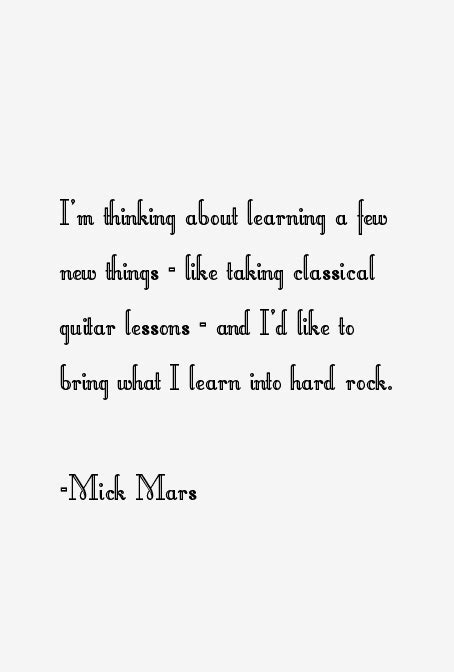 Mick Mars Quotes & Sayings