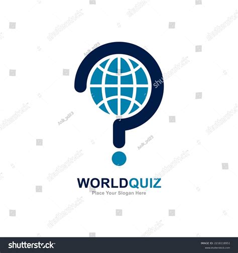 World Quiz Logo Vector Design Suitable Stock Vector (Royalty Free ...