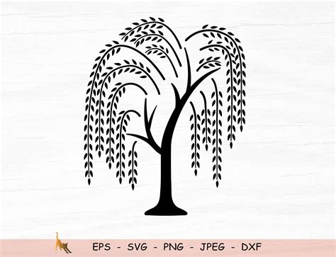 Willow Tree Svg Willow Clipart Weeping Willow Svg Files For | Etsy