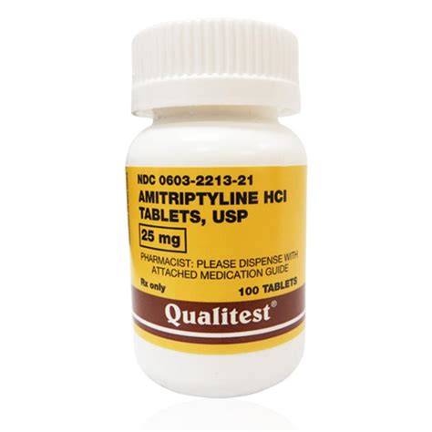 Amitriptyline HCL 25 mg per tablet