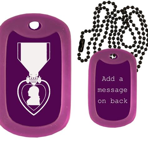 Military Purple Heart Necklace - Etsy