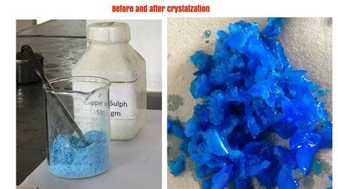 How to Make Crystals of Copper Sulphate | Preparation of Copper Sulphate Crystals ...