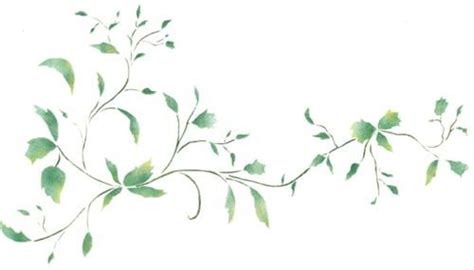 Leaf Border Wall Stencil | Leaf wall stencil, Stencils wall, Wall ...