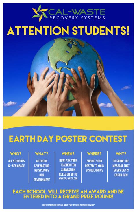 Earth Day Poster Contest 2017 Proof March 13 3pm - Cal-Waste Recovery ...