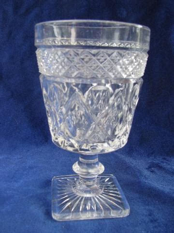 Imperial glass Cape Cod pattern water glasses, set of 8 goblets, mint condition