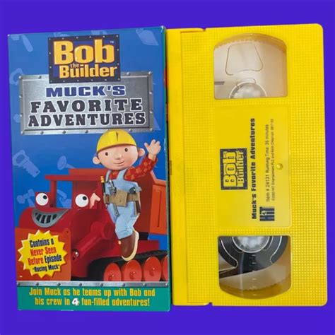 BOB THE BUILDER - Muck's Favorite Adventures - VHS. Hard Case. Free ...