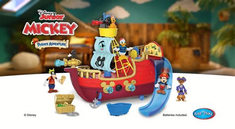 Disney Junior Mickey Mouse Funhouse Treasure Adventure Pirate Ship ...