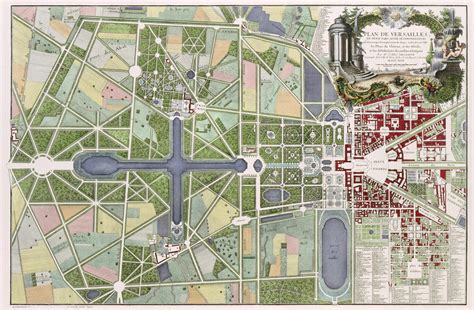 Versailles Plan A Map Of The Centre Piece Of The Pala - vrogue.co