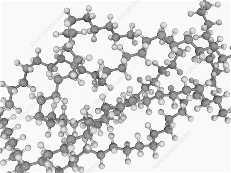 Polyethylene molecule - Stock Image - F004/6574 - Science Photo Library