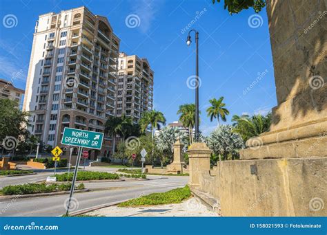 Coral Gables Cityscape stock image. Image of pretty - 158021593