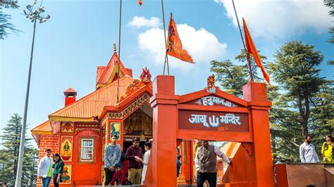 Jakhu Temple Also Called Jakhoo Temple Shimla Stock Photo - Download ...