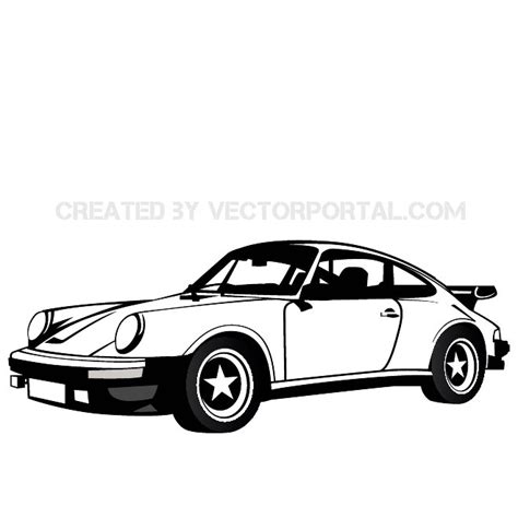 Porsche automobile image.ai Royalty Free Stock SVG Vector