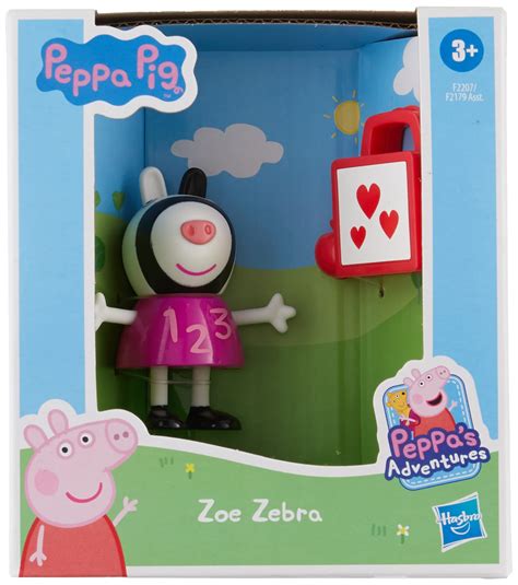 Buy Peppa Pig Peppa’s Adventures Peppa’s Fun Friends Preschool Toy, Zoe Zebra Figure, Ages 3 and ...