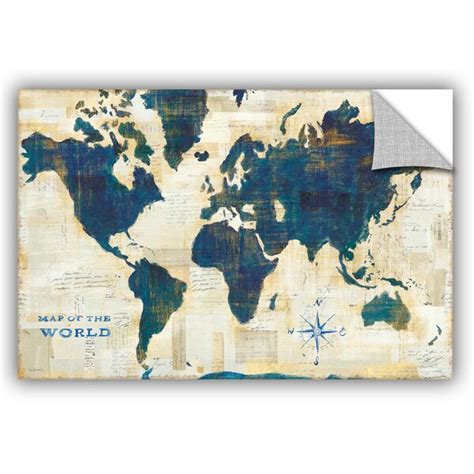 East Urban Home World Map Collage Wall Decal | Wayfair