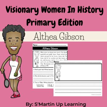 Women's History Month - Althea Gibson by S'Martin Up Learning | TPT