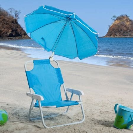 Kids Blue Beach Chair & Umbrella - Walmart.com