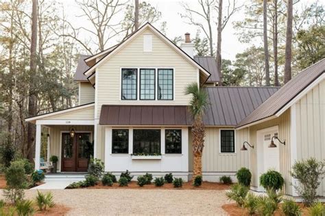 Charming Farmhouse Style HGTV Smart Home 2018 | Brown roof houses, Tin ...