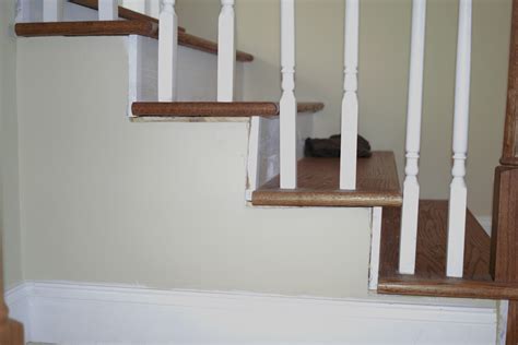 repair - What's the best material to use to fill in a 1/2" gap between drywall and stairs ...