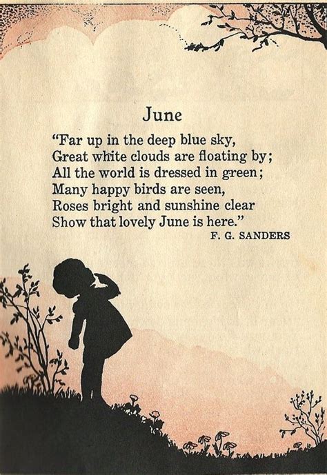 Pin by Anna Meyer on Waldorf English | June quotes, Kids poems, Poems