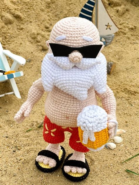 Crochet Summer Santa Pattern/crochet Santa Claus Doll /PDF / ENGLISH / Stuffeed Toy / Amigurumi ...