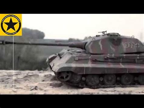 Deutscher PANZER: Tiger II (KingTiger) Porsche & Henschel-Turm (RC 1:16) in Action! - YouTube