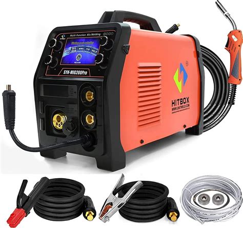 Buy HITBOX 5 in 1 Aluminum MIG Welder- 200Amp 240V Smart Control Program MIG Welding Machine ...