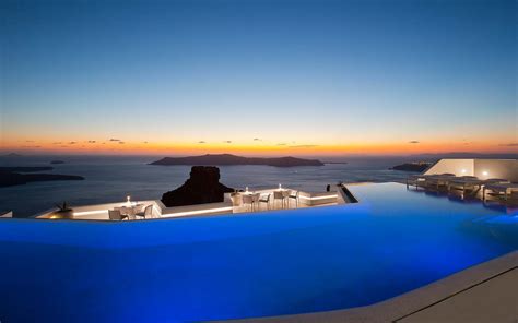 Swim Over a Volcano in Santorini's Largest Infinity Pool