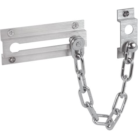 Prime-Line Satin Nickel Chain Door Lock | The Home Depot Canada