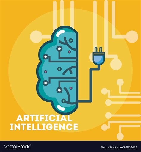 Artificial intelligence concept cartoons Vector Image