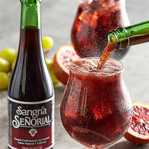 Sangria Senorial Non-Alcoholic Sangria Soda - 24/Case