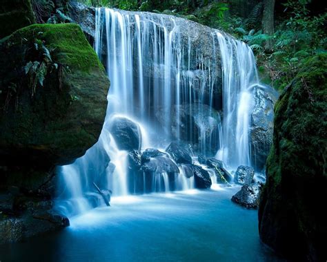 Blue Waterfall Wallpapers - Top Free Blue Waterfall Backgrounds - WallpaperAccess