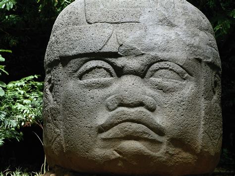 6-These giant head sculptures were created by the ancient Olmec ...