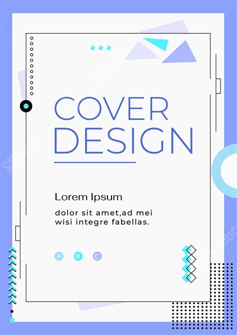 Poster White And Blue Business Report Cover Word Template And Google Docs For Free Download