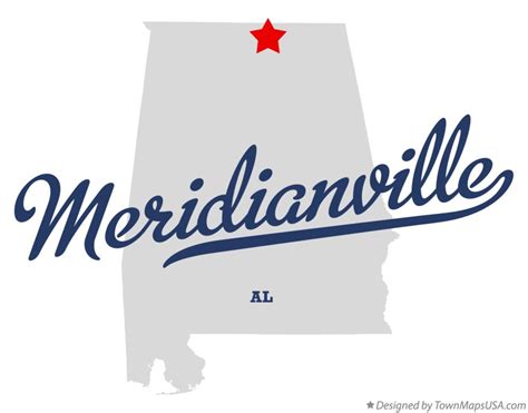 Map of Meridianville, AL, Alabama