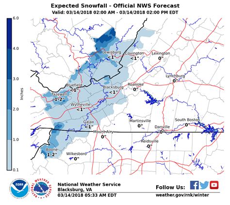 Another 1-3... - US National Weather Service Blacksburg VA