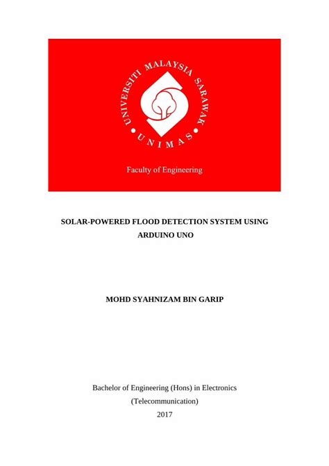 (PDF) SOLAR-POWERED FLOOD DETECTION SYSTEM USING ARDUINO … - DOKUMEN.TIPS